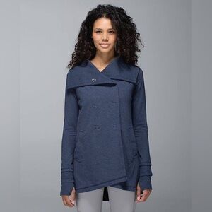 Lululemon Gratitude Wrap Heathered Cadet Blue (AU release) Stretch French Terry